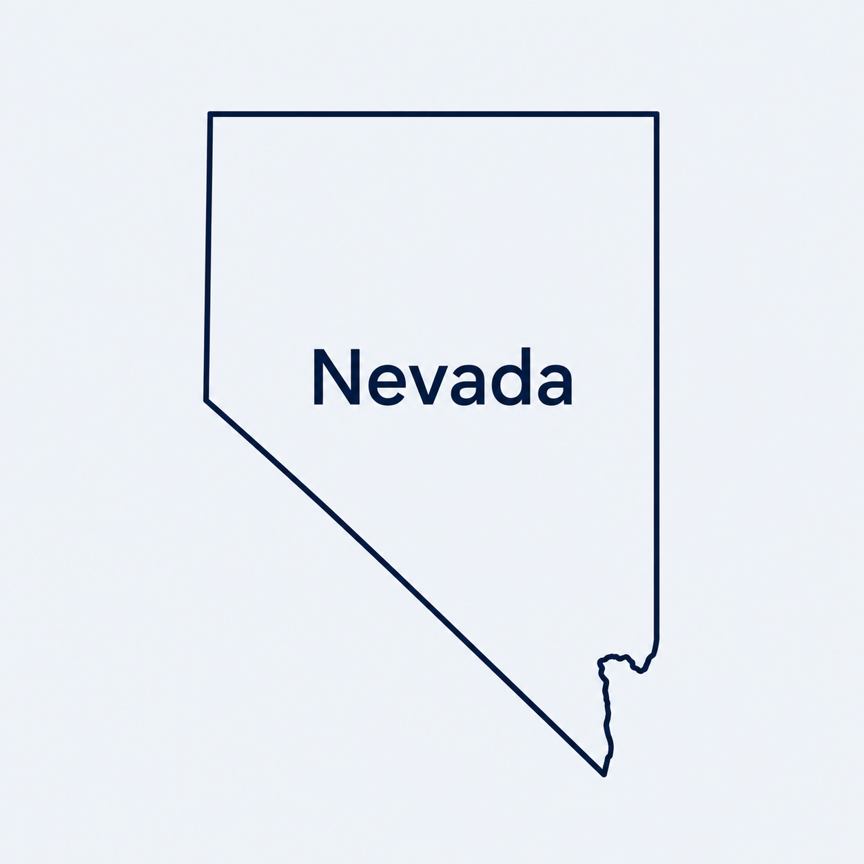 Nevada service area map